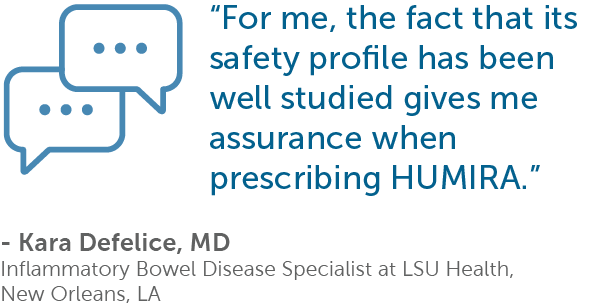 A HUMIRA Testimonial from Dr. Kara Defelice: “For me, the fact that its safety profile has been well studied gives me assurance when prescribing HUMIRA.”