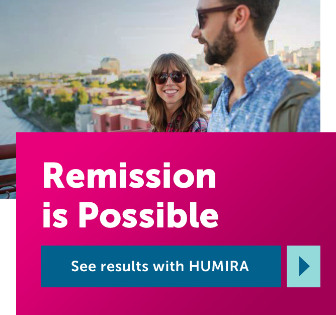When it comes to Crohn’s, remission is possible with HUMIRA