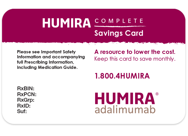 Humira Rebate Card