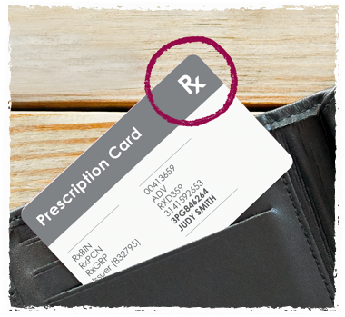 Image of prescription card, a potential Humira coverage option