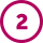 Number 2 inside of a circle.