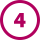 Number 4 inside of a circle